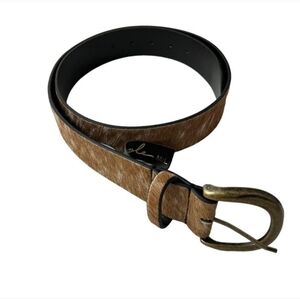 Free People Real Fur Belt Women Size M/L